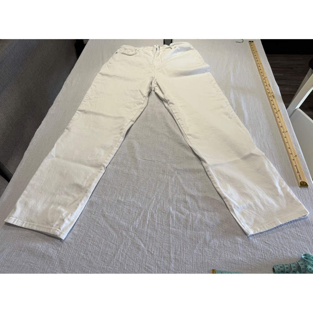 Gloria Vanderbilt Amanda High Rise Tapered Jeans White Size 14 D42692ANL-PSW